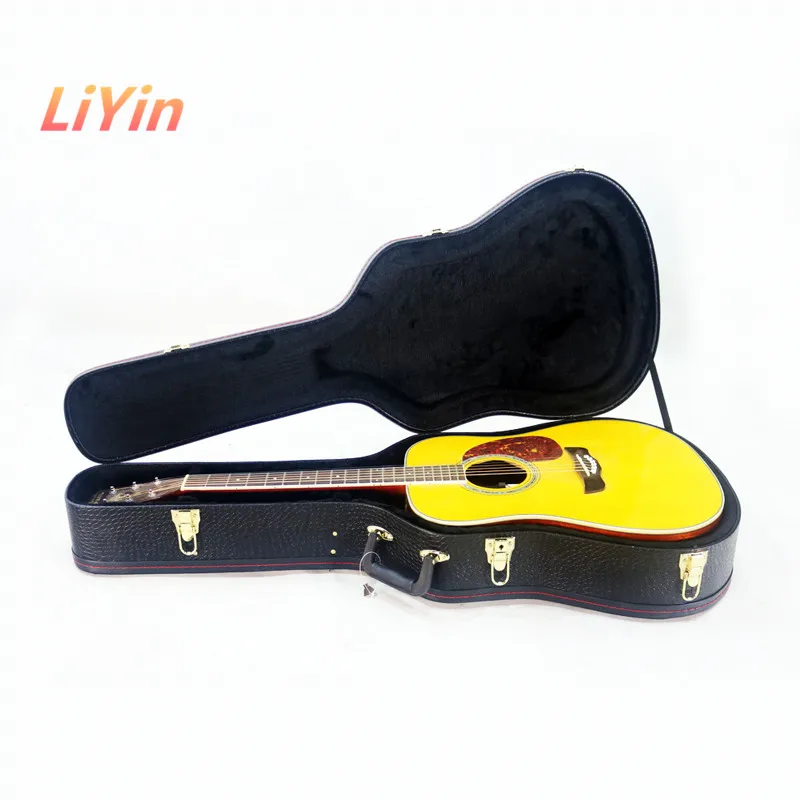 Professional Acoustic Accord Guitar Case Hardshell Hard Cases Bag Is On