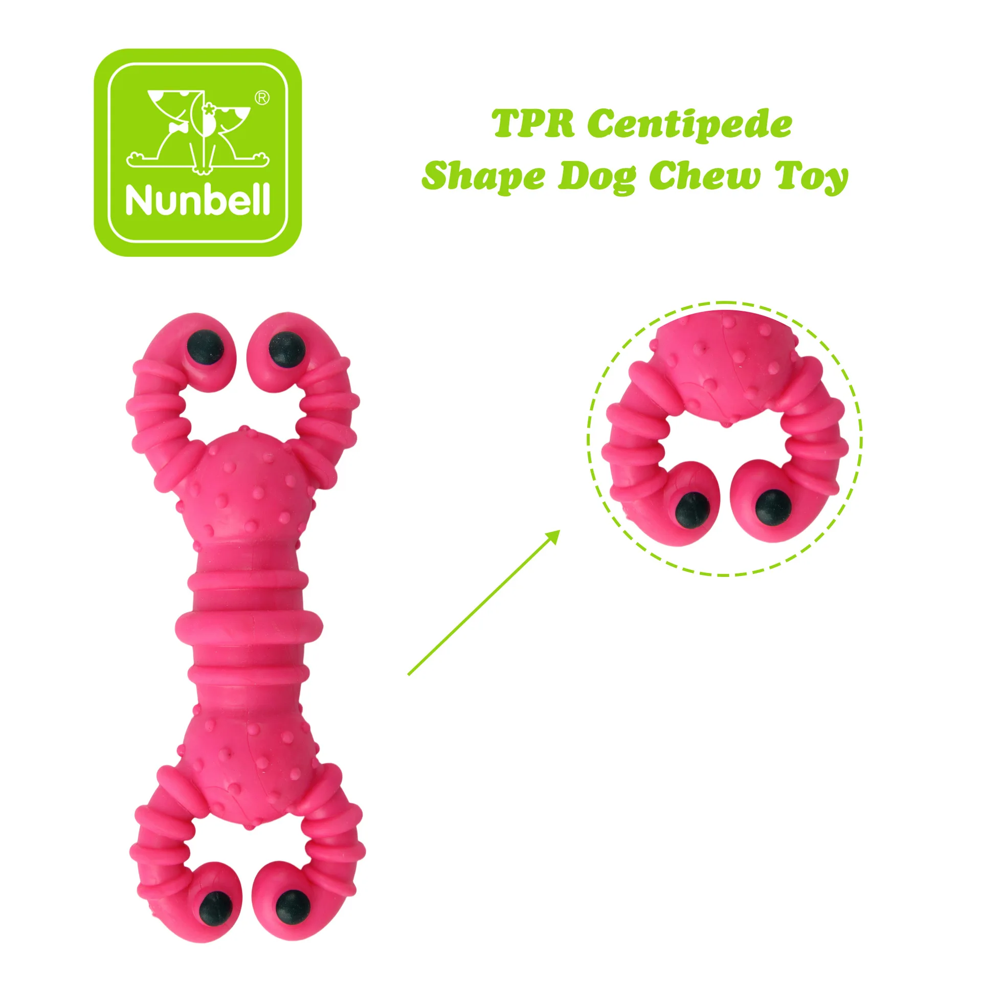 TPR Dog Molar Tooth Cleansing & Bite Relieving Interactive Training Pet Toy