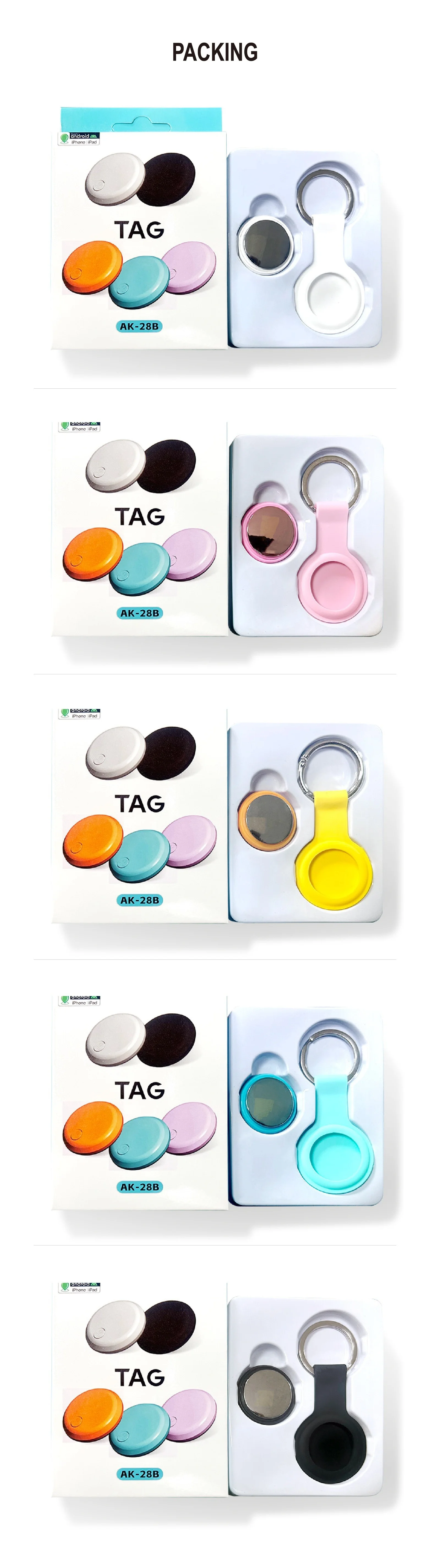 Universal Android & iOS GPS Global Locator Anti-Lost Device with Plastic Find Tag for Kids Pets Elderly