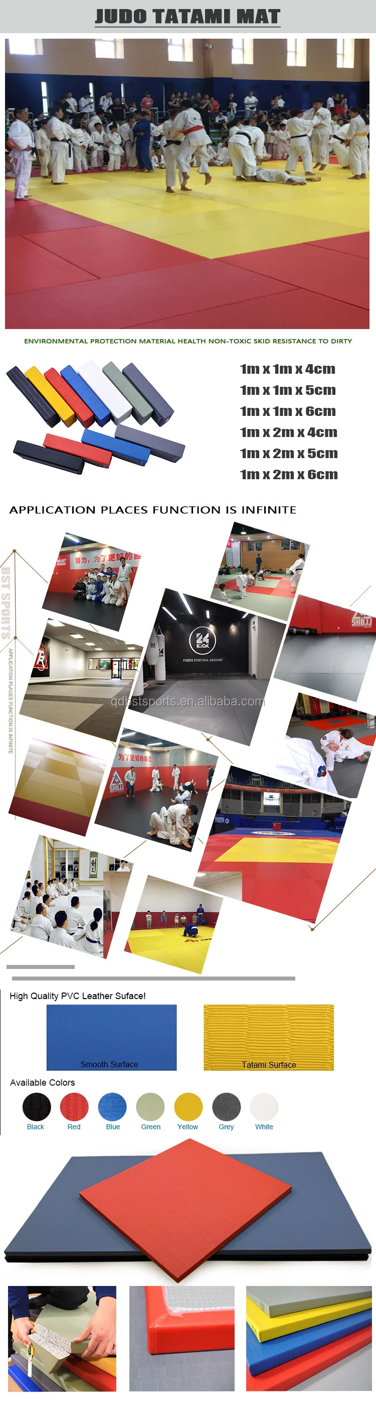 Traditional Ijf Tatami Judo Judo Mats Straw Pattern 4 Cm Tatami