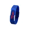 Wholesale price colorful silicone rubber LED watches for men women wrist
