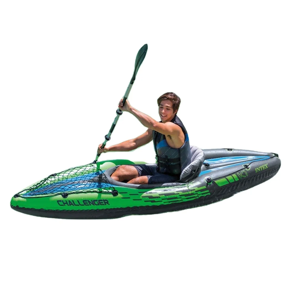 Intex K1 Challenger Kayak With Oar, Pump, And 2024 Carrying Case