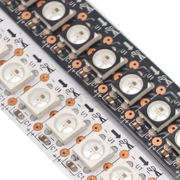 Sk6812 clone of ws2812b ws2812 144 led addressable strip ws2811 uv 1m black