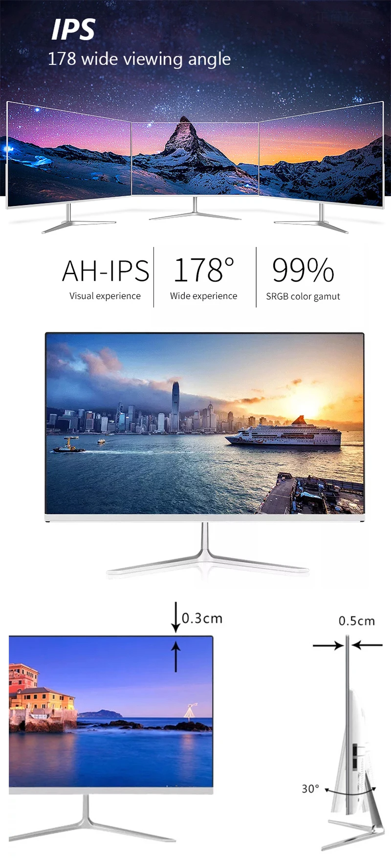 cheap new curve 23'' i7 16gb desktop all in one pc