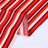Wholesale good price red striped design spandex crepe printed fabric