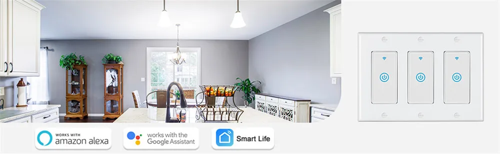 6GANG Zigbee US Switch/Smart Wireless Light Switch Zigbee Touch Switch With Hub Control - ANKUX.COM