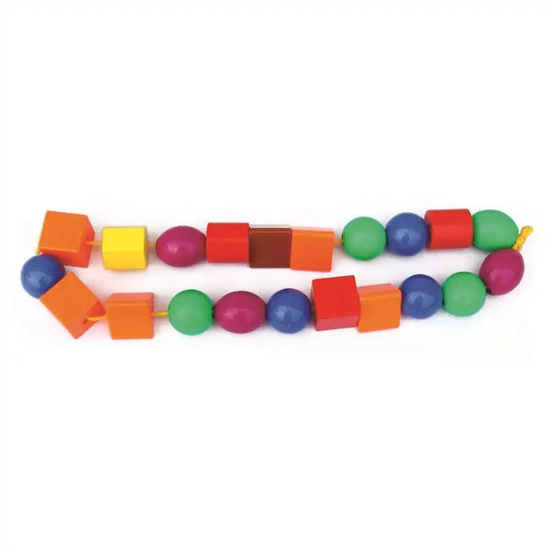Preschool Children Strings Threading Toy Abs Threading Plastic Bead Toy