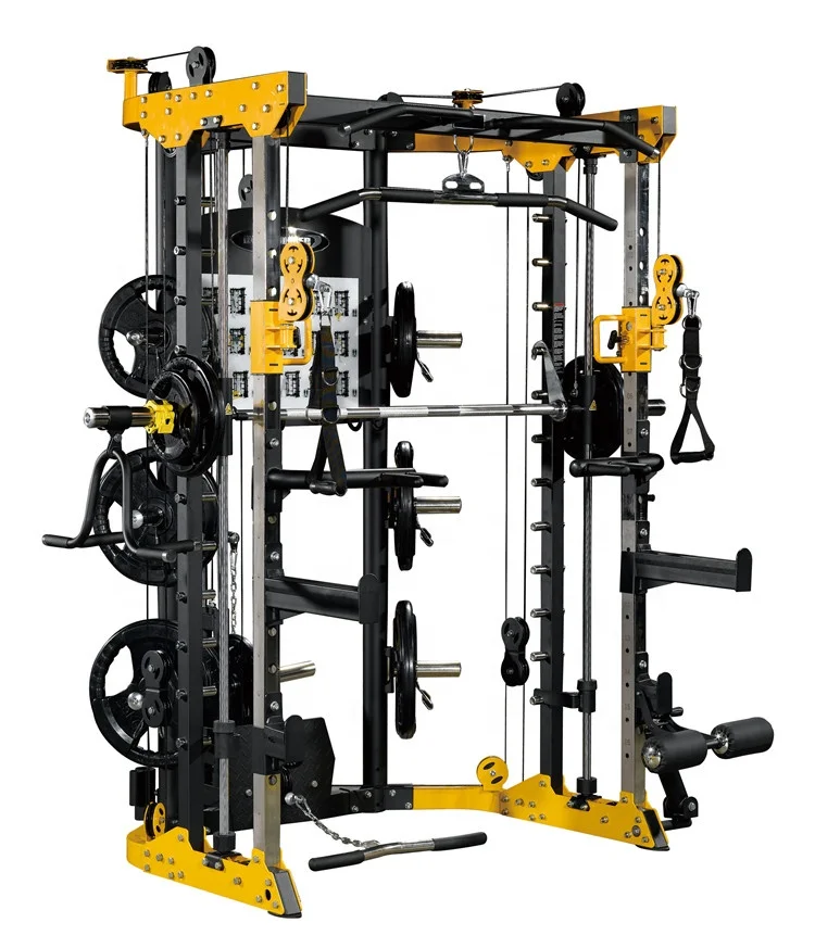 
high quality Multi-Funtiontional Smith Machine Gym Fitness equipment body building Integrated Gym Trainer machine 