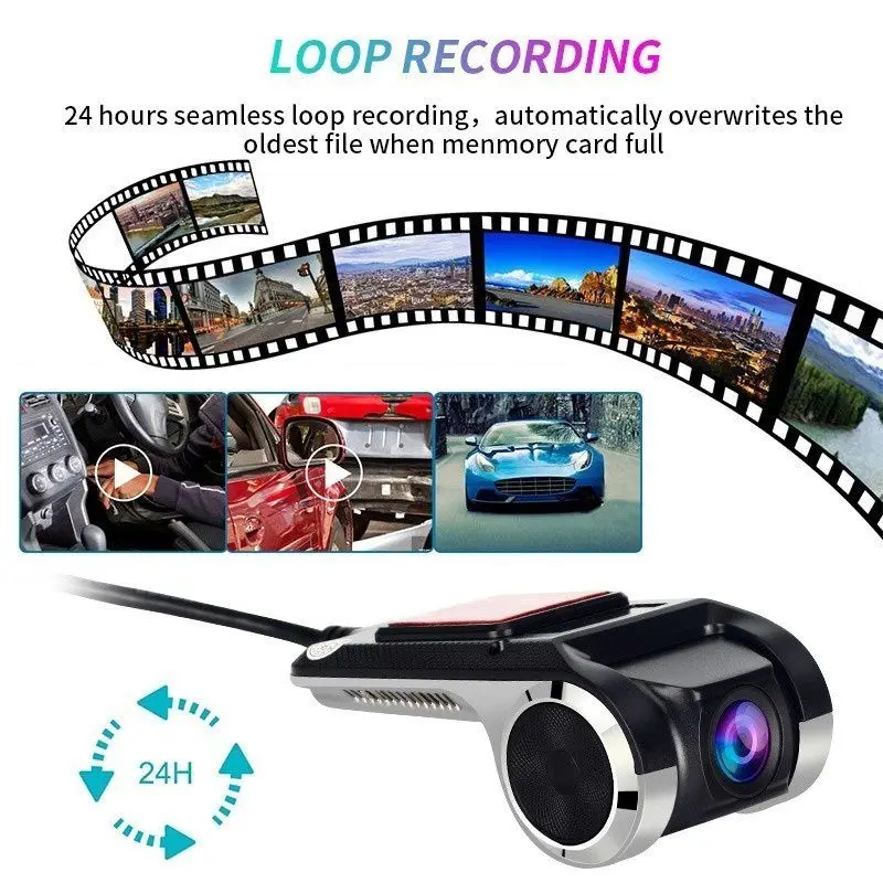 Upgraded USB Dash Cam ADAS Car DVR ADAS Dashcam DVR Recorder