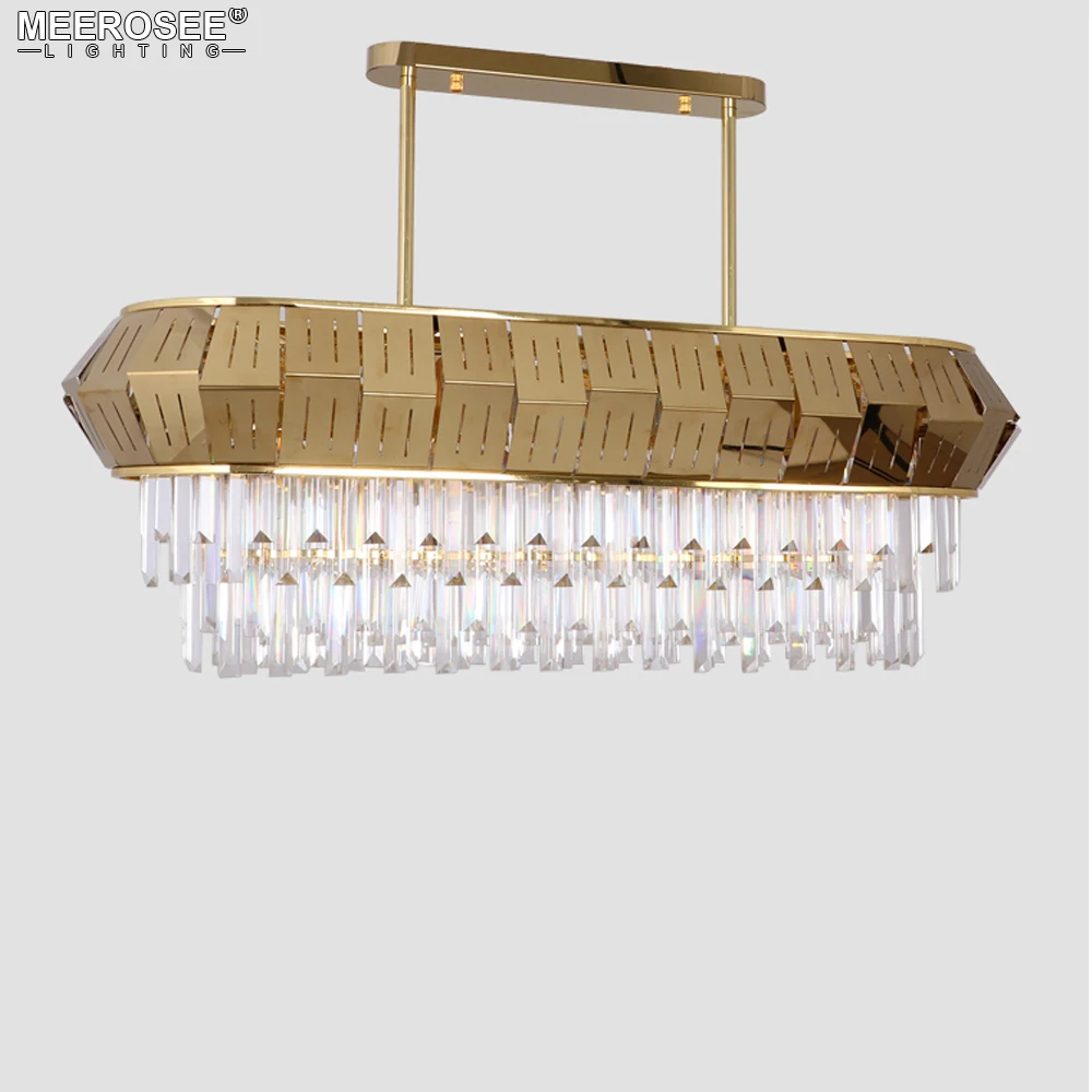 MEEROSEE Modern Pendant Lamp Crystal Light Suspension Chandelier MD86725