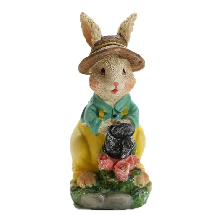 Wholesale Resin Crafts Home Decor Cartoon Animals bunnies of 3 Figurine design