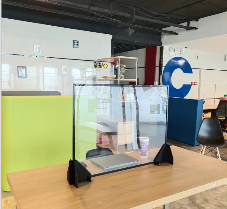 Tmj919 Acrylic Desk Plastic Protective Sneeze Guards Clear Counter