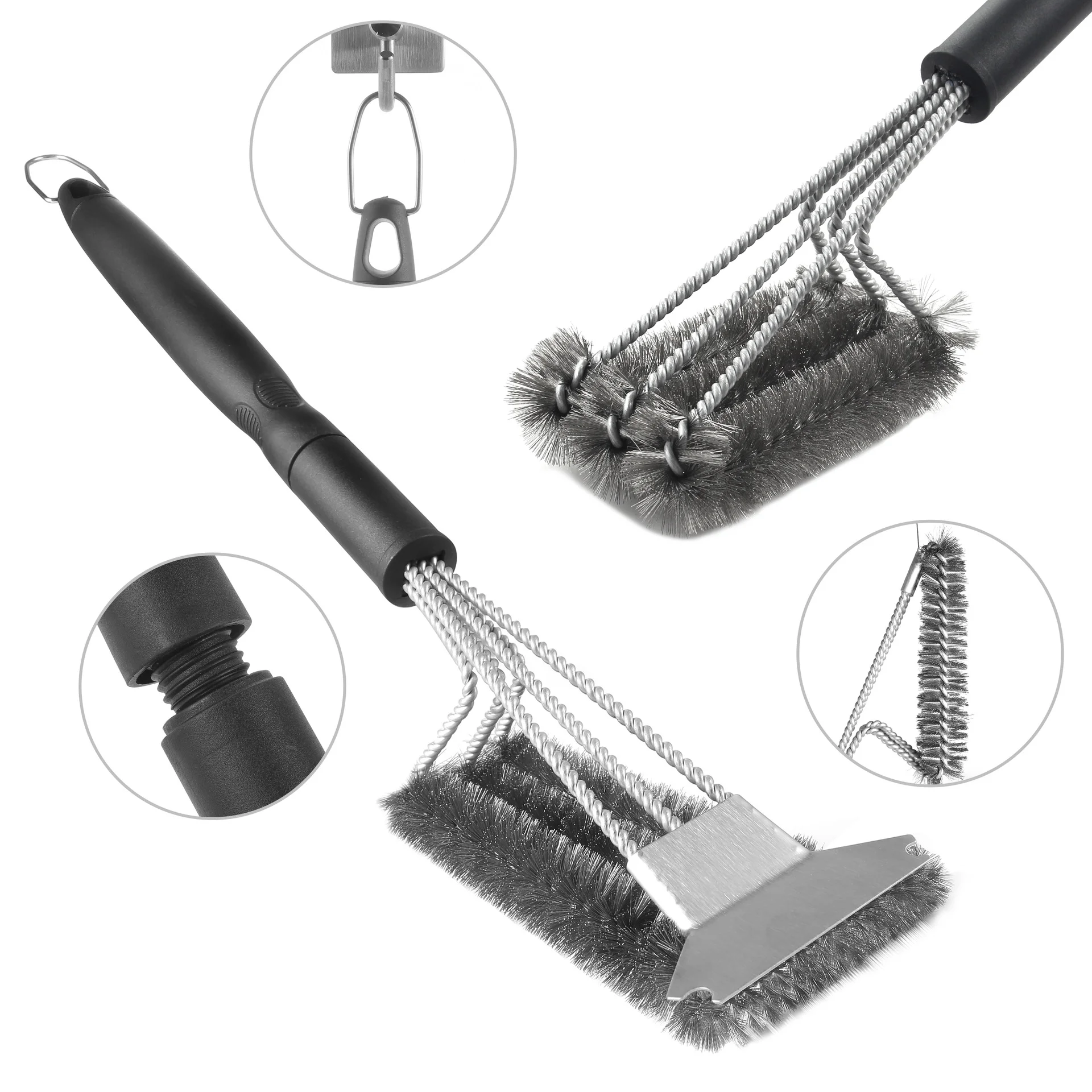 Factory Stock Direct Sale 20.4inch Heavy Duty Grill Brush Extra Long