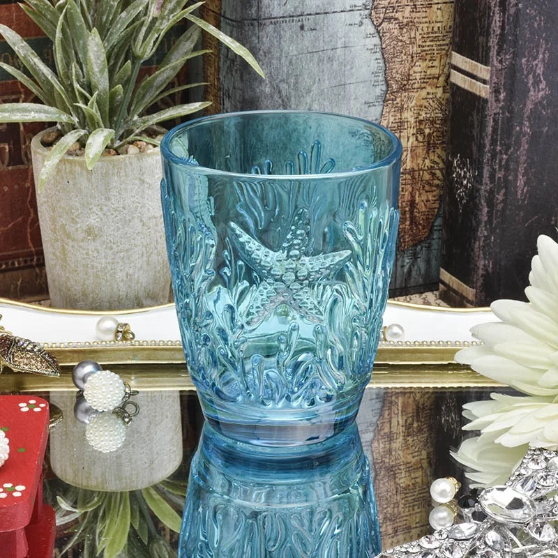 Clear custom made candle cup glass candle bottles home decoration