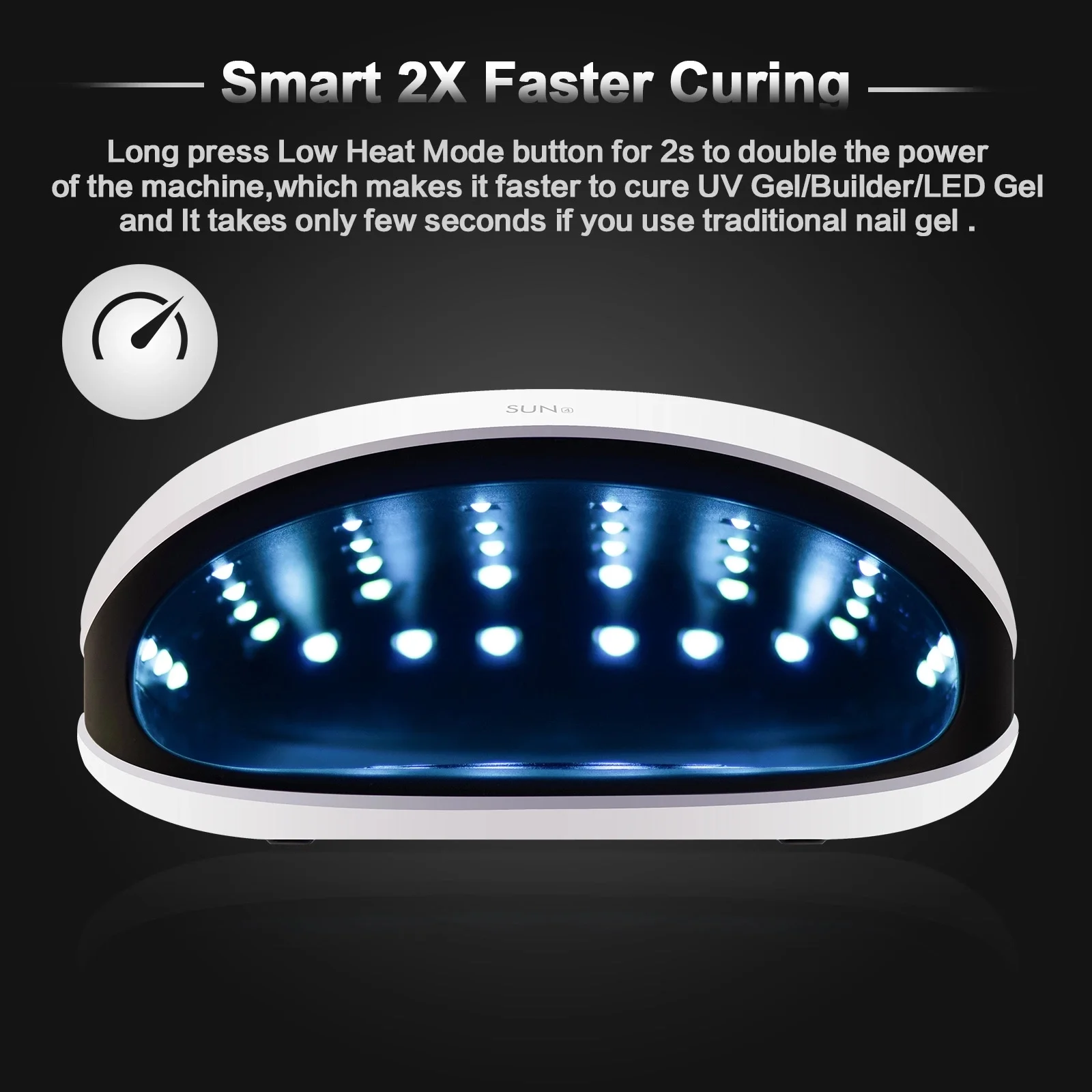 SUNUV Nail Lamp Device SUN4 48W LED UV Nail Lamp Nail Dryer for Gel Polish