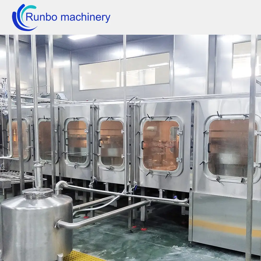 Automatic 500ml Small Business Machines for Filling Pure Water Fruit Juice Milk Glass Beverages Gear Motor PLC Core Components