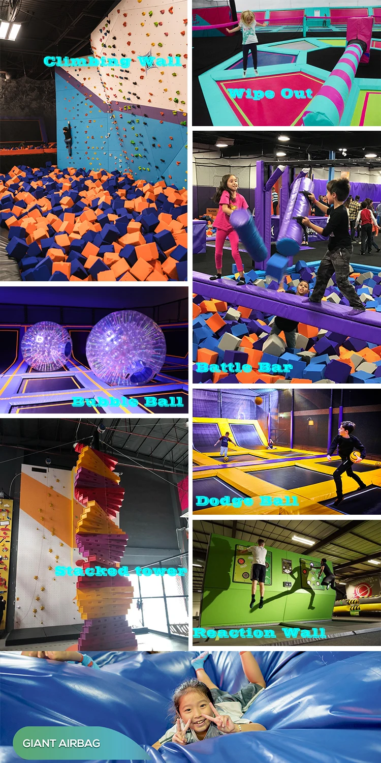 Free Jump Zone Pro Trampoline Park Playground For Kids Adults Mini