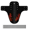 quick release plastic down hill mtb mountain bike bicycle mini Carbon fiber fender mudguard