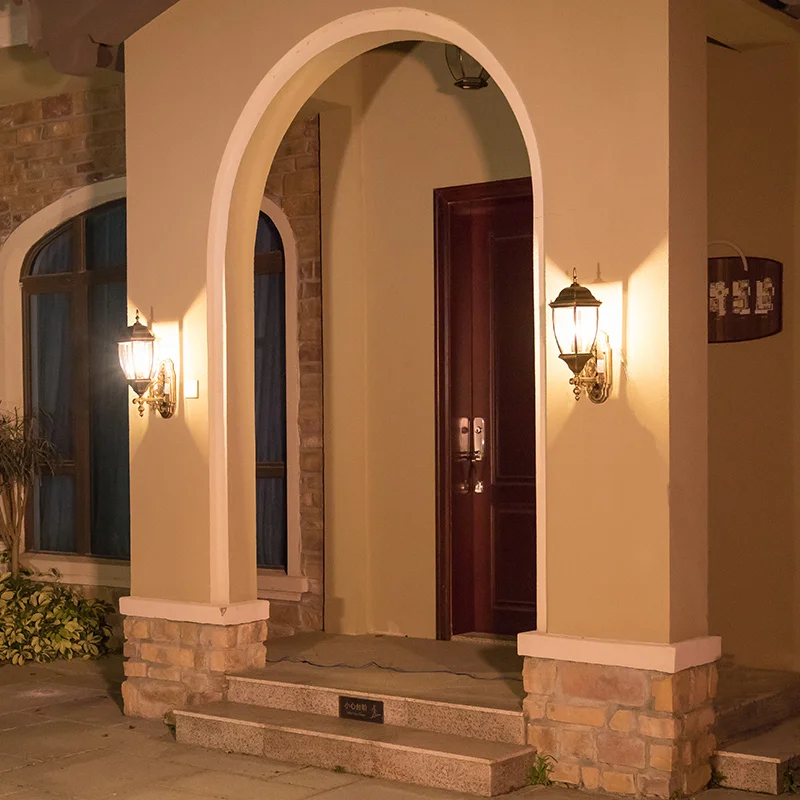 High Power Customized IP65 Waterproof Wall Lamp Garden Led Solar Light Outdoor 7W Solar Sensor Wall Light