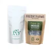 Smell proof eco friendly kraft paper or plastic stand up ziplock pouch packaging bags