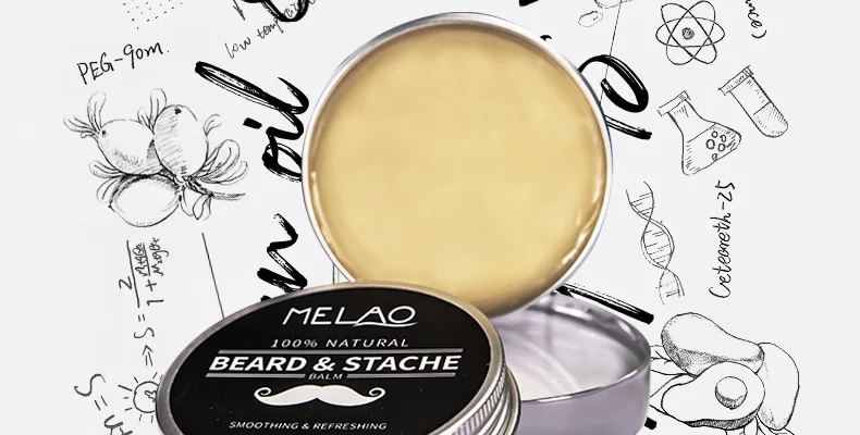 MELAO Cross-Border Beard Care Styling Cream Moisturizing and Nourishing Wax for Shaving and Beard Balm for Amazon and EBay