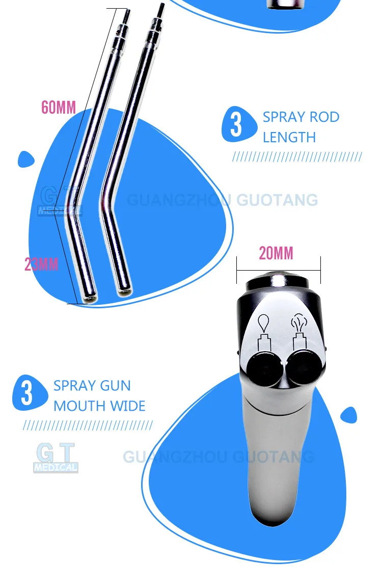 Dental Air Water Syringe/ Dental 3 Three Way Straight Syringe Gun Buy