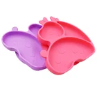 Sika Deer Silicone Suction Plate Food Grade Silicone Divided Plate BPA Free Microwave Dishwasher Safe