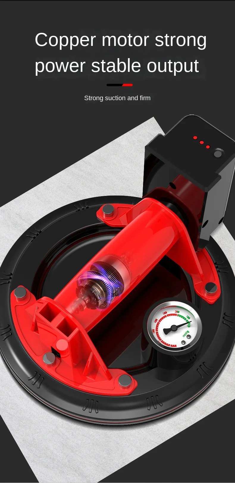 Adjustable Seam Setter Vacuum Double Suction Cup For Tile Glass Granite