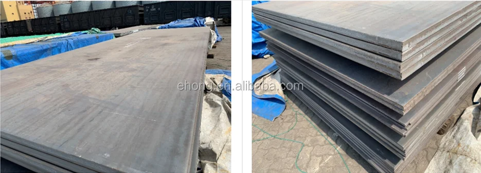 Ehong SS400 Steel Plate Wear Resistant Hot Rolled Steel Plate Iron Steel Plate For Ship Repair factory