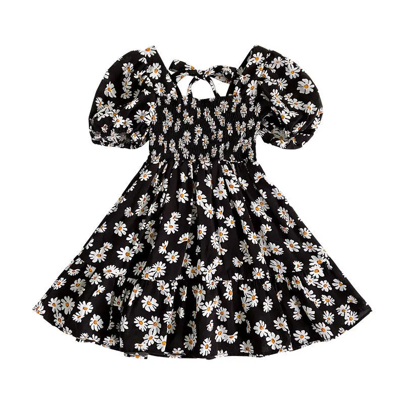 2020 Summer Kids Casual Dresses Daisy Pure Cotton Girls Baby Dress ...
