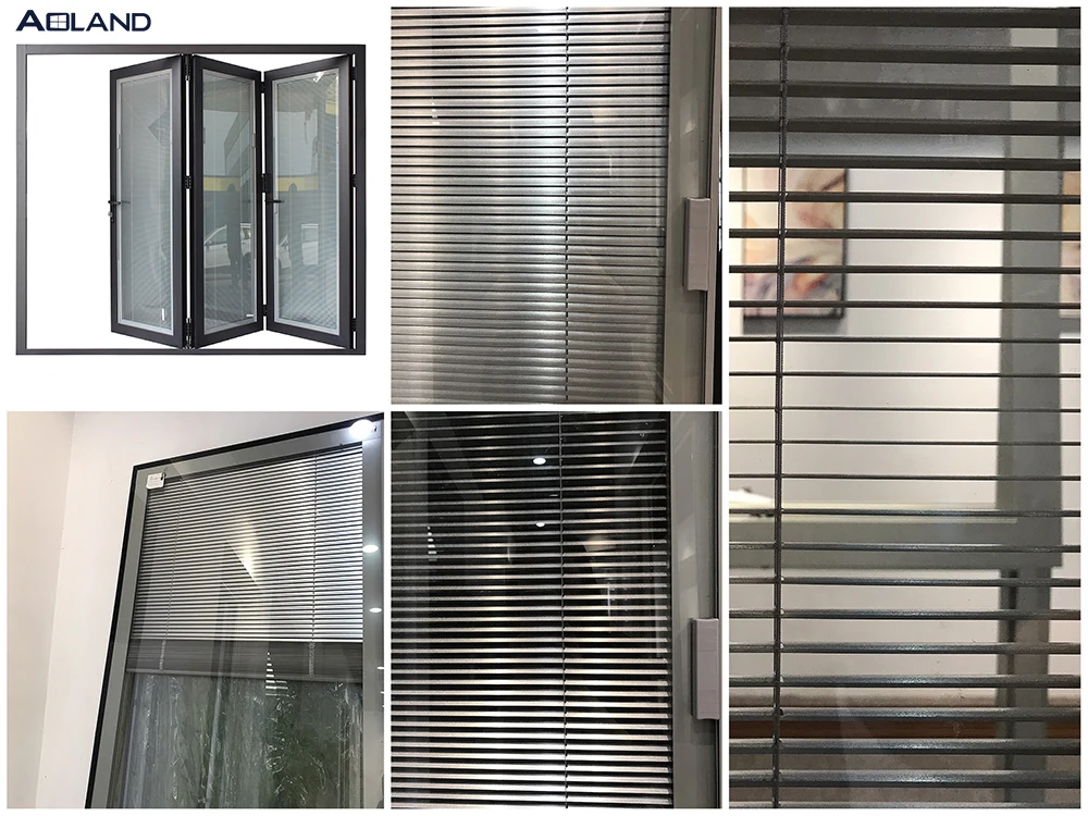 Aluminum blinds fixed louver with glass back mosquito mesh
