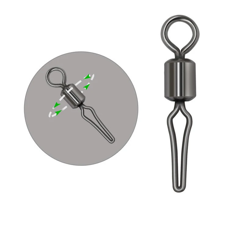 Wholesales Ocean Boat Fishing Swivel With Side Line Clip Saltwater