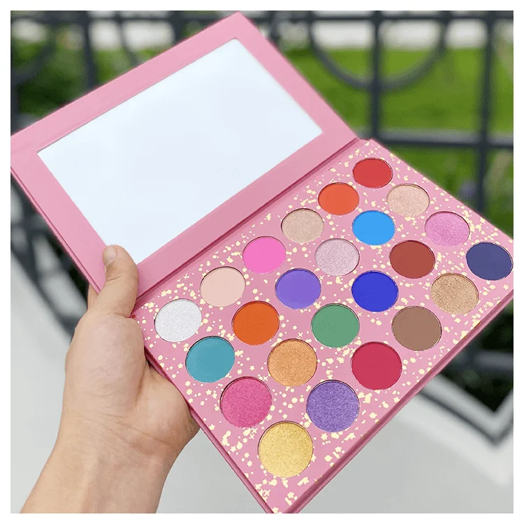 Vender 24 Colors High Pigment Eye Shadows Girl Professional Eye Makeup Matte Pink Eyeshadow Palette