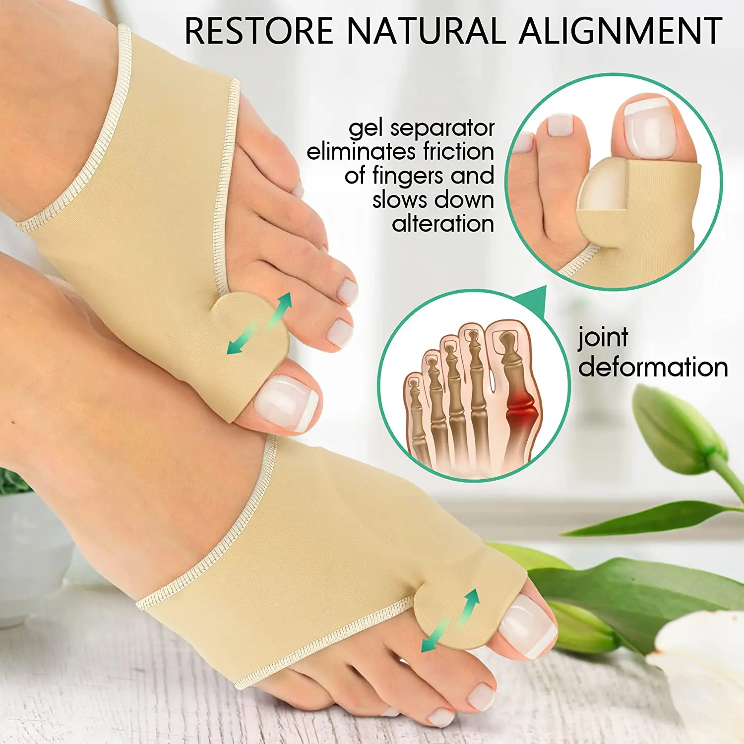 Bunion Corrector Hallux Valgus Pain Relief Bunion Sleeve