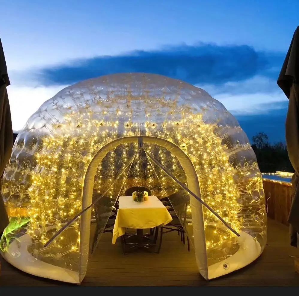 中国工厂泡沫充气圆顶帐篷充气婚礼帐篷出售