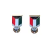 promotional kuwait flag metal lapel pin badge for national day gifts