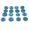 AAA- Top quality Natural Larimar Round circle Cut Cabochon Pendant Gemstone for Jewelry making and Design