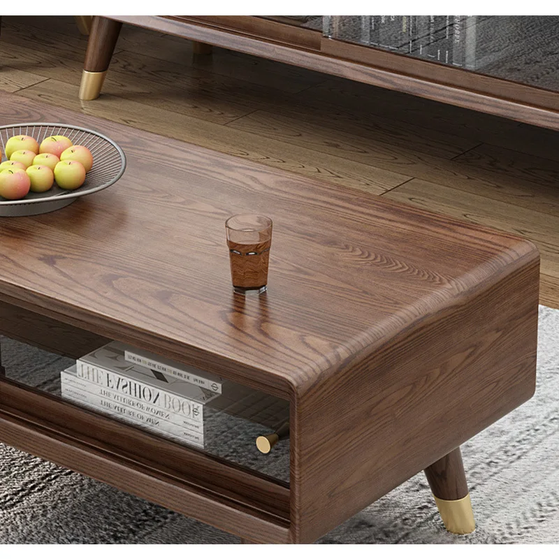product-2020 High Quality Nordic affordable luxury top sales home furniture soild wooden small coffe-3