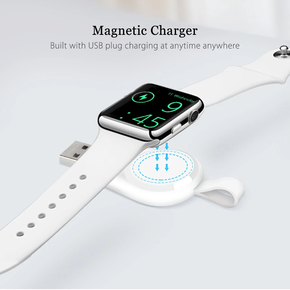 Portable Wireless Charger For Apple Watch 1 2 3 4 5 Charging