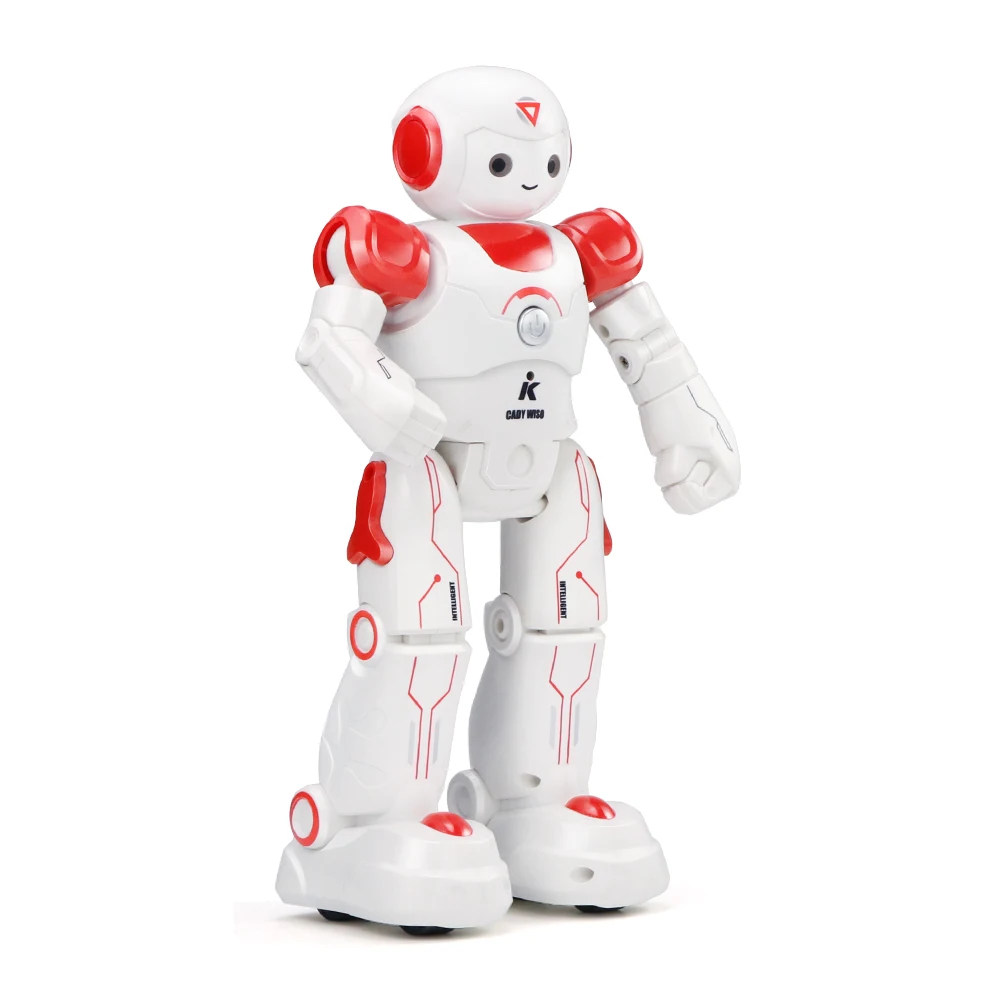 jjrc r12 智能多功能 rc 塑料机器人玩具与舞蹈音乐和眼睛闪光 led灯