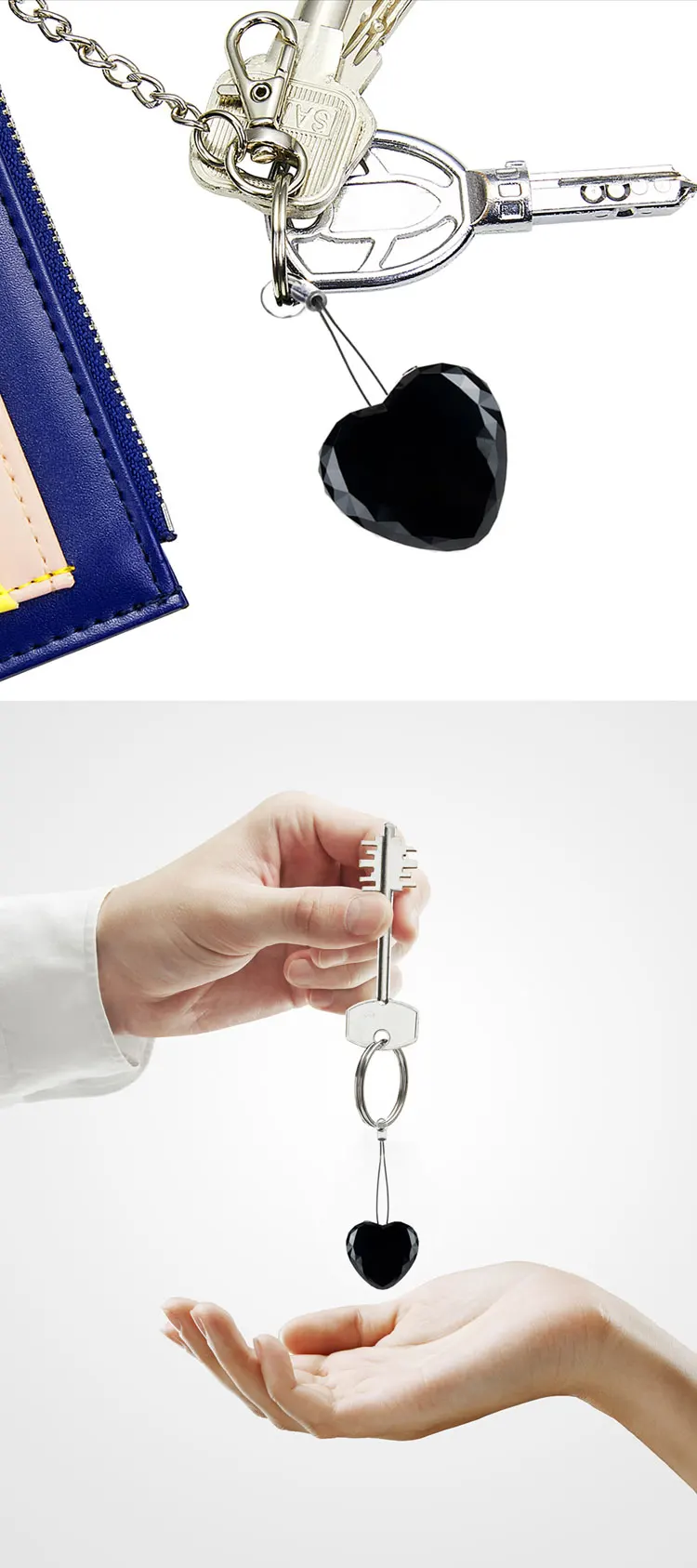 product-Hnsat-The Smallest Mini Long Distance Heart shape Hidden Spy Voice Recorder keychain-img-1