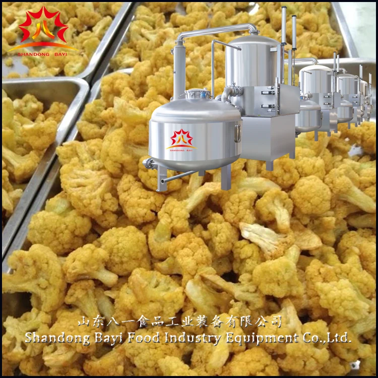 fruit and vegetable chips vacuum frying machine