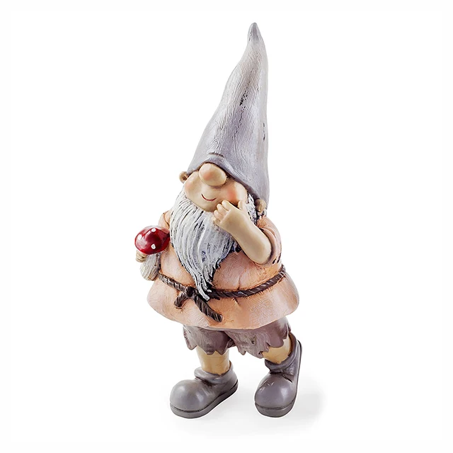 Novelty Resin Large Life Size Garden Gnome With Mushroom - Buy Life ...