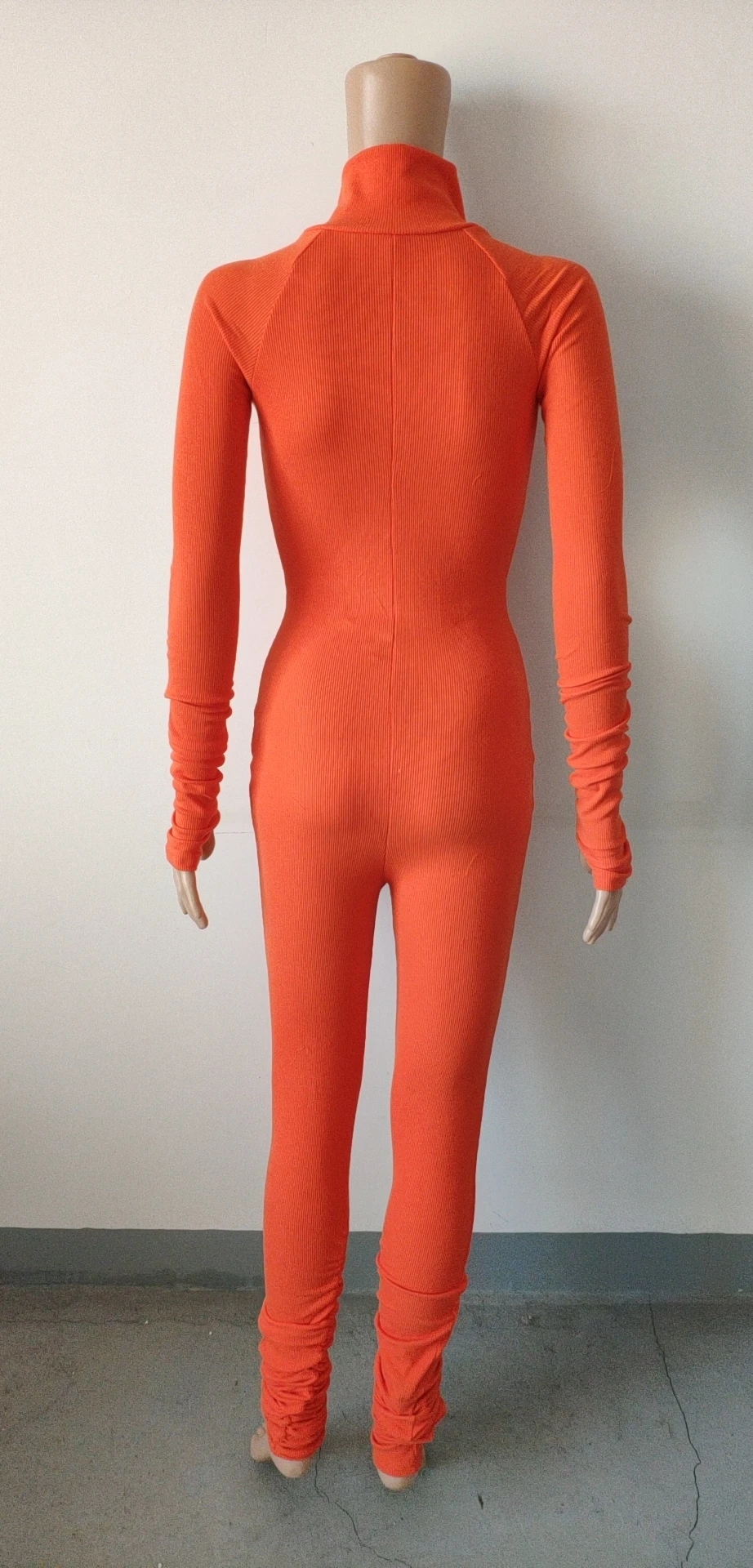 orange one piece outfit