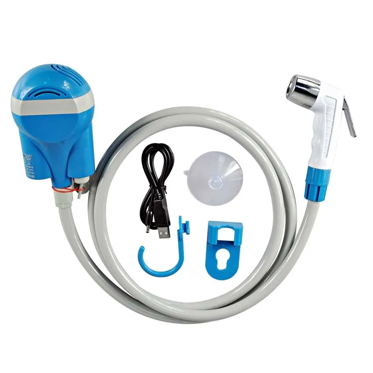 Factory Price Camping & Toilet Accessories Bathroom Kit USB Rechargeable Water Shower Pump Portable Muslim Bidet Shower supplier