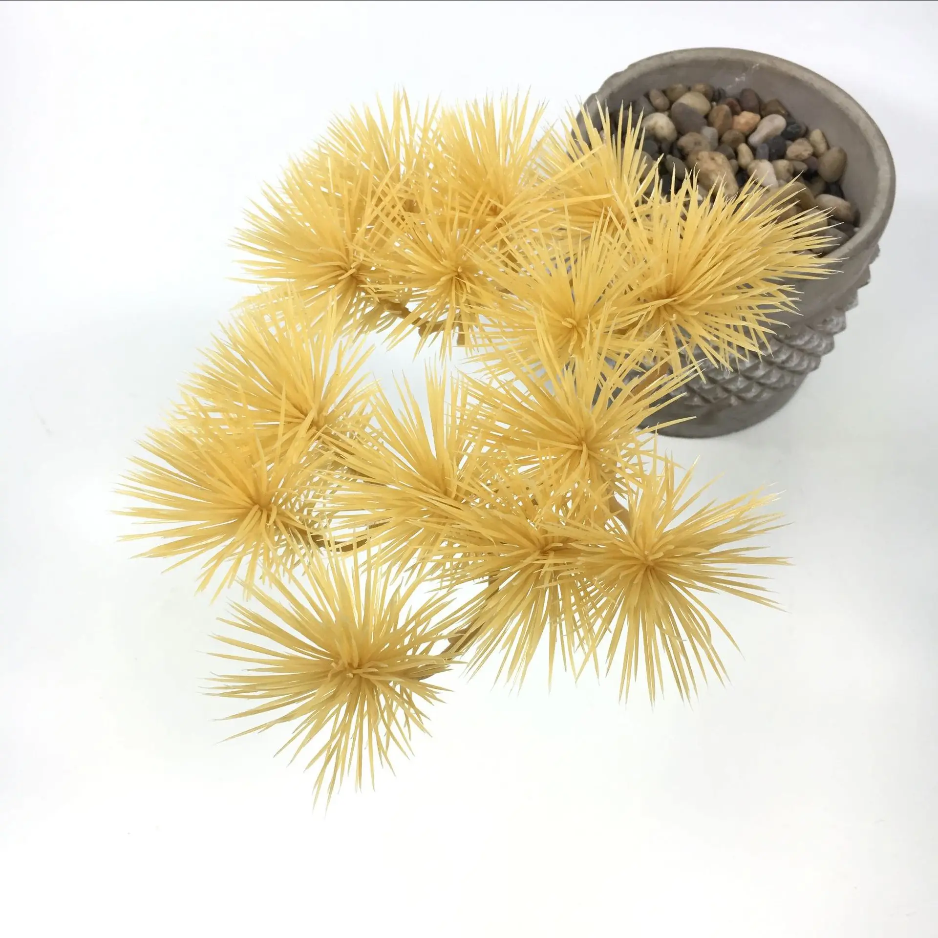 新型人造绿色塑料植物叶子 podocarpus 装饰人造树叶