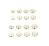 Prettyia 100Pcs Imitation Pearls Rivets Studs Plastic White DIY Rivets for Leather Clothing Jewelry Bags Shoes