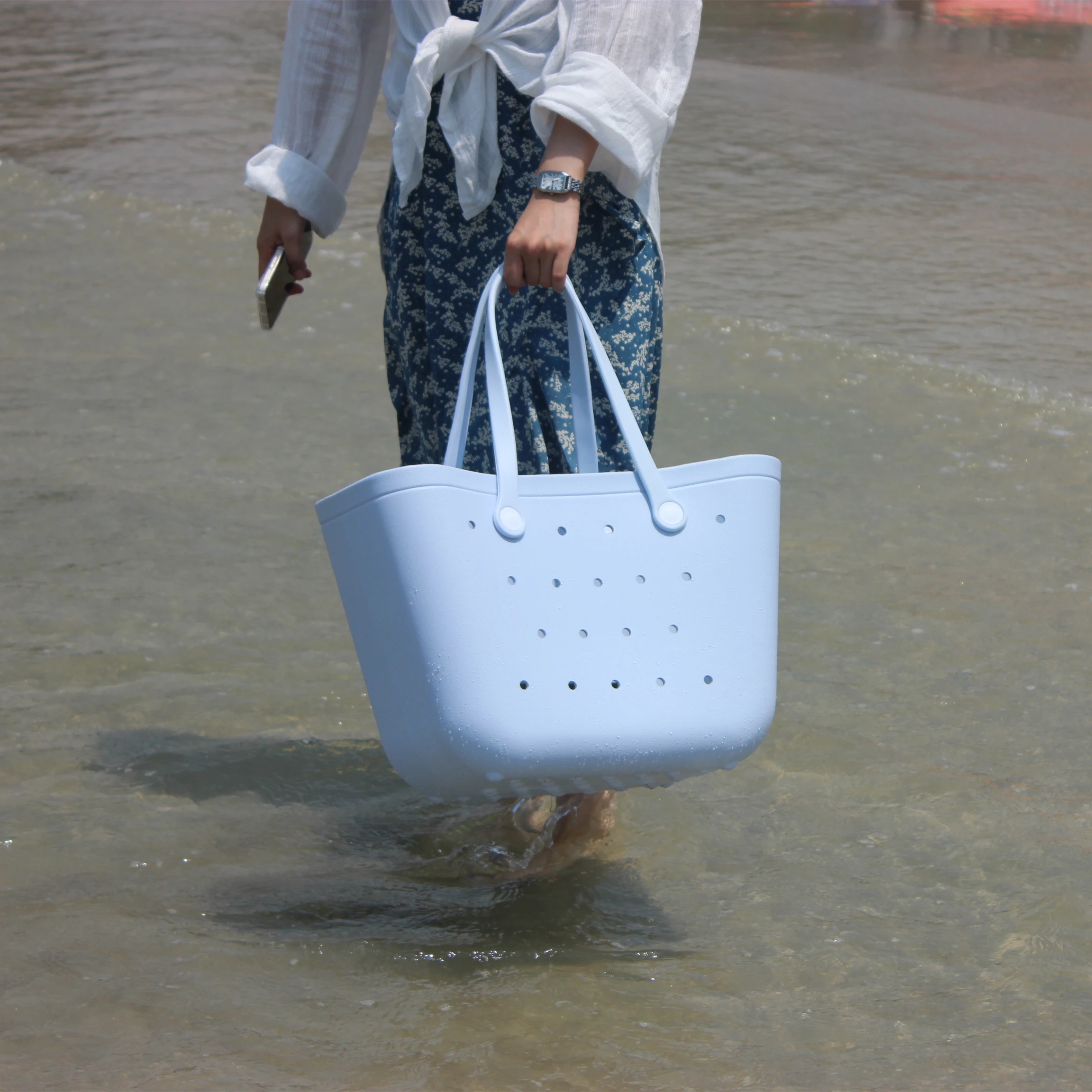 Hot Sale Eva Beach Tote Bag High Quality Bogg Silicone Bogg Waterproof