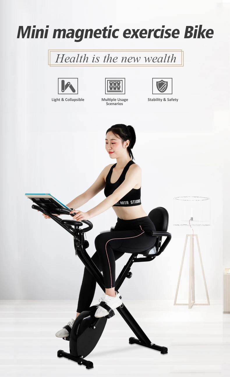 folding magnetic exercise bike