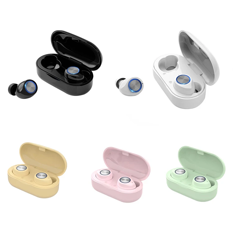 

Enle TW60 OEM ODM Wholesale Factory Manufacturer Supplier TWS Wireless Bluetooth Headset Ear Bud Earbud Earphone Headphone, White, black, pink, green, yellow